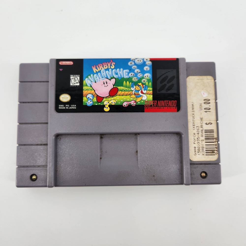 Kirby's Avalanche Nintendo SNES Super Nintendo Game Cartridge NOT Tested